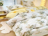 4-Piece Tropical Jungle Printed Soft-Touch Brushed Bedding Set for 1.5M Bed 175 x 220 CM Duvet V888-ELOSUNG49423