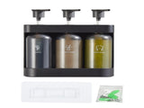 Shower Soap Wall Mounted Shower 3 Chamber Shampoo Conditioner Body Wash V1294-YM0901-3112250028612