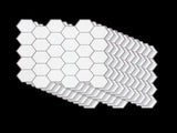 Tiles 3D Peel and Stick Wall Tile Hexagon White V63-836601