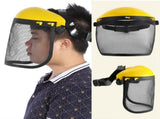 Safety Helmet Hat with Full Face Mesh Visor for Logging Brushcutter Forestry Protection V1294-YM0901-JYA02352