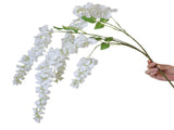3 Pcs Artificial Wisteria Flowers Branches Fake 39 Inch Long Stems Silk Wisteria Flowers String for V1294-YM0901-241218HL06-1
