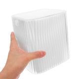 Space Saving White Desktop Garbage Bin with Push Top Lid for Home and Work V1366-AZ2-W-22145