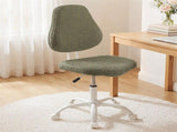 Artiss Armless Office Chair Ergonomic Soft Fleece Height Adjustable Vanity Desk Chair Green OCHAIR-M-2521-GG