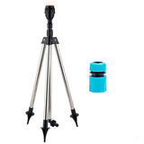 Rotating Tripod Sprinkler, 360 Degree Adjustable Garden Sprinkler with Telescopic Stainless Steel V1192-AZ-W-29988