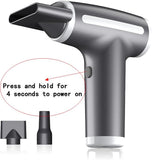 Turbine Engine Fan, Portable Rechargeable Wireless Blow Dryer, USB Rechargeable Hair Dryer, 4 Levels V1192-AZ-W-11157