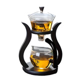 Lazy Kung Fu Glass Teapot Set with Infuser V728-TM601100044196554