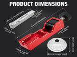 Spark Plug Gap Tool, 32 Blade Stainless Steel Feeler Gauge, Matte Aluminum Alloy Gap Adjuster, for V1366-AZ2-W-15477