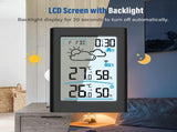 Wireless Indoor Outdoor Weather Station With Outdoor Sensor Thermometer Hygrometer Forecast Clock V1237-ZY-807-300