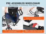 Wheelchair, Aluminum Alloy Ultra-Lightweight Transport Chair for Adults, Foldable Cabin Wheelchair V952-FWYSLYLHJ157O4N02V0