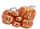7pcs Simulated Pumpkin Glossy Paint Lightweight Creative Reusable Foam Pumpkin for Decoration Prop V1294-YM0901-3115240060516