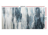 Artiss Rug 160x230cm Area Rug Washable Mat Large Carpet Soft Short Pile Poca FLR-4233-160X230-BG-GR