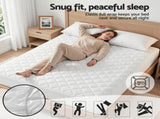 Giselle Waterproof Mattress Protector 100% Cotton Quilted Fitted Cover King MP-COT-WHITE-K