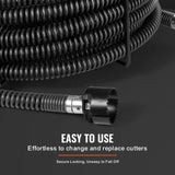 VEVOR Drain Cleaning Cable 60 FT x 1-1/5 Inch, Professional Sectional Drain Cleaner Cable with 6 V952-FDSDL114IN66LC5DVV0