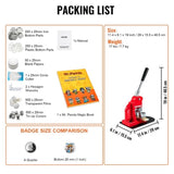 VEVOR Maker Machine, 25mm Badge Punch Press Kit, Children DIY Gifts Pin Maker, V952-BJSKXZ25MM500NLRQV0