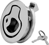 Boat Latches Stainless Steel 2", Latch Hatch Round Pull Marine Flush Locking Lift Handle Deck V1259-DP01-A-1290