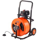 VEVOR Drain Cleaner Machine Electric Drain Auger 100 FT x 3/4In Auto Feed V952-ZDJJKLSGDSTJZL4U4V3