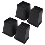 4Pcs Furniture Riser 6in Heavy Duty Slip Proof ABS Bed Rise Lift Block for Chair Sofa V1294-YM0703-3114230002611