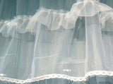 Mosquito Net Bed Canopy for Girls, Princess Canopy Bed Curtain Fine Sheer Mesh Dome Bed Canopies, V1369-AZ3-W-15401