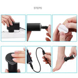 Gold Electric Foot Callus Remover - Portable Pedicure Tool for Smooth Feet V888-ELOSUNG11611