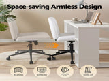 Artiss Office Desk & Set 150cm Computer Desk with 6 Storage Shelves & Ergonomic Cross Legged DESK-SHEF-150-2016-WH