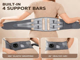 Smart Heated Massage Waist Belt Dual Motor 9-Level Vibration 5-Level Heat Therapy, Detachable V1232-AMQ-YB-002