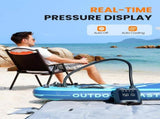 OutdoorMaster Vortex Paddle Board Pump Electric Portable, Max 20PSI SUP Air Pump Inflator & V1168-32-NUEF-O3F4