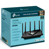 TP-Link Archer AX55 Pro AX3000 Dual-Band Wi-Fi 6 Router, 574 Mbps at 2.4 GHz 2402 Mbps at 5 GHz , V1202-V2-NWTL-ARCHERAX55PRO