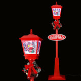 1.8M Christmas Lights Post Lamp LED Outdoor Decorations Jingle Jollys XMAS-MOT-LAMP-6FT-RED