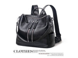 Convertible Leather Backpack Purse For Women Large Fashion Designer Ladies Shoulder Bag Travel Bag V1192-AZ-W-10071