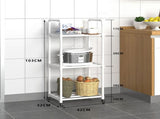 3-Tier Kitchen Shelves, Bakers Rack For Kitchen With, Kitchen Shelf Rack, V1369-AZ3-W-09520