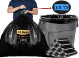 55 Gallon Trash Bags 1.5 Mil,Heavy Duty Outdoor Garbage Bags for Commercial, Lawn and Leaf V1192-AZ-W-31005