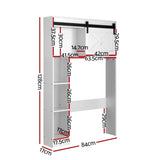 Artiss Bathroom Cabinet Over the Toilet Storage Organiser Laundry Shelf 128cm FUR-S-BATH-SAVE02-WH