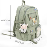 Kids Backpack with Accessories, 43x31 cm, Blue, for Children and Teens V1188-MS-325-0306