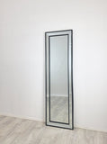 Black Beaded Framed Mirror - Free Standing 50cm x 170cm V292-MIRR-BDD012