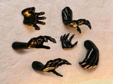 Creepy Fake Demon Hand Prop, Halloween Party & Christmas Indoor Desktop Decoration, 6 Pack V1221-XM-LB3635-ZS83