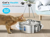 8 Set Replacement Filters & Sponges for 2.2L/74oz Stainless Steel Cat Water Pet Water V1192-AZ-W-24976