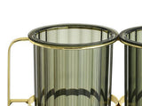 Chopsticks Drying Holder Iron PET Transparent Chopsticks Drying Caddy for Spoons Kitchen Green Gold V1294-YM0512-3118220266212