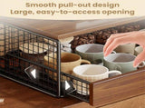 Coffee Machine Stand,Coffee Capsule Storage, Kitchen Counter Organizer with Drawer& Wire Basket, V1337-A9-C57U-QV30