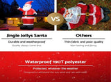 Jingle Jollys Christmas Inflatable Santa 5M Illuminated Decorations XMAS-INF-SAN-5M