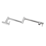 Brushed Pot Filler Faucet Stainless Steel Wall Mount Commercial Kitchen Stove Stretchable Double V1294-YM0901-3112250022211