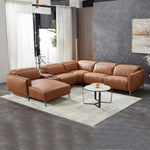 London 5 Seater Corner Sofa Chaise Genuine Leather Electric Recliner Power Slide Left Chaise V43-SOF-LONDN-L-CS