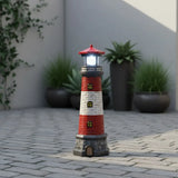 Retro Solar Lighthouse Lamp, Rotating Light & Shadow, Ambiance Essential for Patio & Camping V1385-TYLDT-WU-925-005