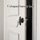 Heavy Duty Black Shed Door Handle Lock set Featuring Longer Stem & Key Shed Security Lock Simple for V1369-AZ3-W-13769
