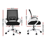 Artiss 2x Office Chair Mesh Computer Gaming Desk Chairs Work Study Mid Back OCHAIR-L-2004-WHX2
