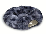 2-in-1 Dark Blue Tie-Dye Donut-Shaped Cat Tunnel Bed - Spacious 85cm Pet Play Tunnel & Lounger, V888-ELOSUNG42709