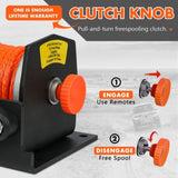 ZESUPER 12V Electric Winch 2500lbs Synthetic Rope Wireless Remote ATV UTV BOAT V211-AUEB-ZEEW005