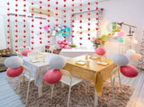 10 Pcs Paper Crane Hanging Garlands Premade Origami Cranes on String Kit Folded Bird Streamers for V1259-DP01-A-4836