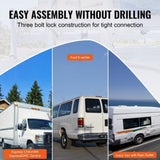 Van Roof Ladder Rack, 3 Bars Alloy Steel Roof Racks, 750 LBS Capacity Rain-Gutter Roof Rack, V952-XSHCH37503964J82WV0