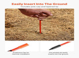 Driveway Markers, 500Pcs 122cm Long 6.35mm Dia, Hi-Visibility Driveway Reflectors with 12 in Steel V952-CDBG48INCHCS9HWCU001V0