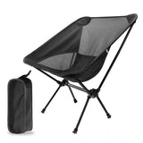 Black Lightweight Folding Camping ChairAluminium Frame, 600D Oxford Fabric and V888-ELOSUNG58064